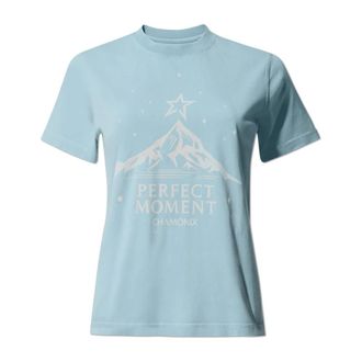 Perfect Moment T-Shirts, female, Blue, Size: XS Vintage-effect T-shirt