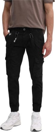 Alpha Industries Uomo, Pantaloni, Nero, W33, new