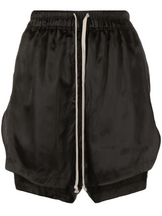 Rick Owens Shorts met trekkoord - Zwart