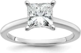Diamond2Deal 14k Gold 1 1/2 Ct Certified Lab Grown Diamond Solitare Engagement Ring