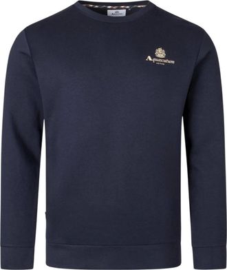 Aquascutum Uomo, Felpe, Blu, XL, new