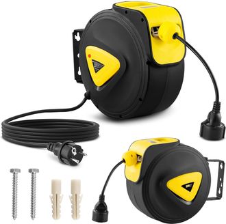 MSW Bike Accessories Msw - Carrete Retr&aacute;ctil Para Cable - Autom&aacute;tico - 20 + 3 M