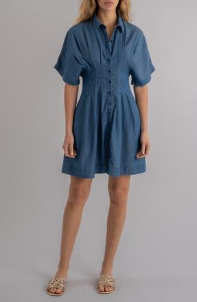 Kut from the Kloth Francesca Dolman Sleeve Button-Up Shirtdress in Secure at Nordstrom, Size 16