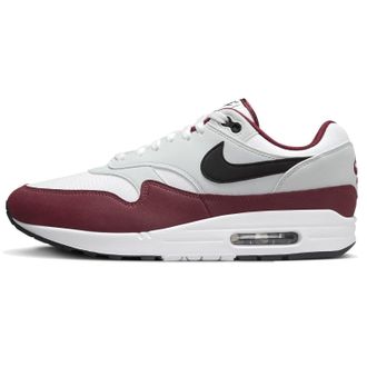 Nike Air Max 1 Mens Trainers Sneakers Shoes FD9082 (White/Dark Team Red/Pure Platinum/Black 106) UK7 (EU41)