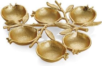 Michael Aram Pomegranate 6-Compartment Plate in Metallic Gold at Nordstrom