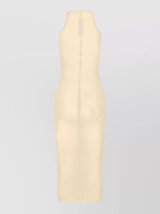 Rick Owens sleeveless midi dress ribbed back seam