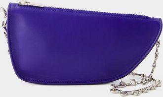 Burberry Portemonnee Aan Ketting Micro Schild - Burberry - Leer - Blauw