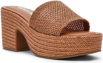 Steve Madden Trippy Platform Sandal in Cognac at Nordstrom, Size 8.5