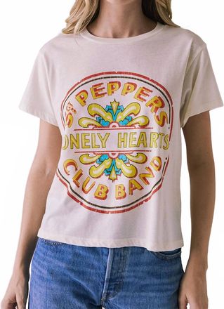 Chaser The Beatles Sgt Pepper Club Tee In Beige