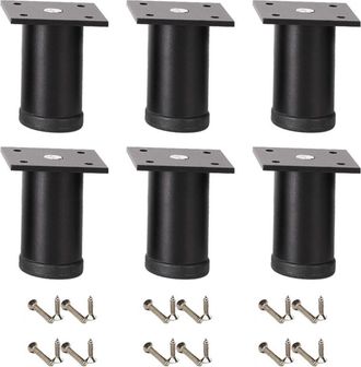 OEM Elevadores Modernos De Aluminio Para Estructura De Cama, 6 Pulgadas, Color Negro