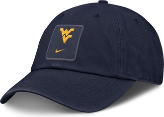 Nike West Virginia Sideline Gameday Club Nike Mens College Adjustable Hat in Blue | NC0141SWVN-9TV