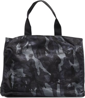 Prada Black Camouflage Tessuto Nylon Tote Womens Bag (Pre-Owned)