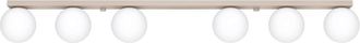 Sollux Lighting Plafone taupe acero/vidrio alt. 14.5 cm