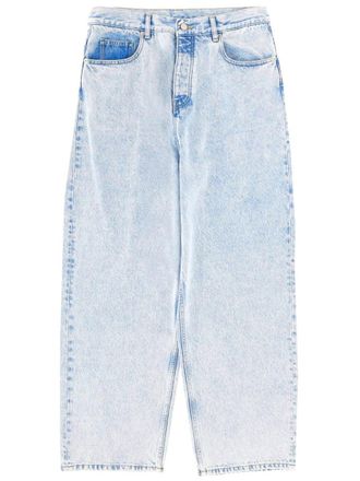 Dr&ocirc;le de Monsieur Light Washed Five-Pocket Baggy Jeans