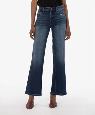 Kut from the Kloth Charlotte Wide Leg Jeans In Resolved