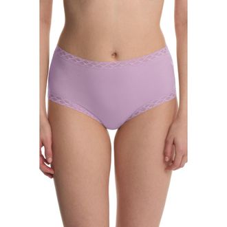 Natori Bliss Cotton Full Brief in Violet Tulip at Nordstrom, Size Xx-Large