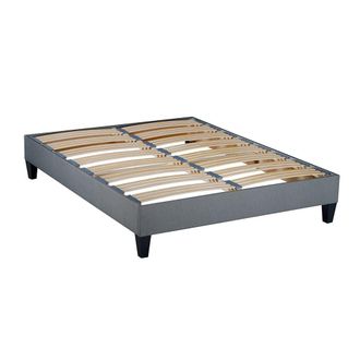 HOME MAISON Somier Ergostar de l&aacute;minas gris claro 140x190