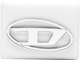 Diesel Wallet In White Leather With Logo