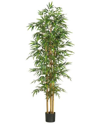 Nearly Natural 75in Bamboo Silk Tree