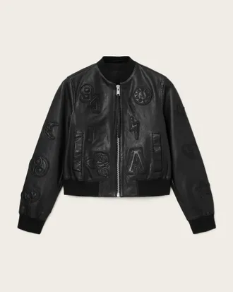 AllSaints Orten 94 Leather Bomber Jacket
