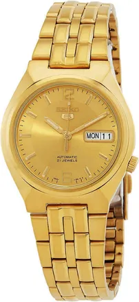 Seiko Mens Seiko 5 Gold Round 38mm