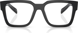 Prada 0pr 08zv Square Black Acetate Eyeglasses