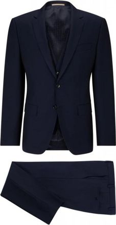 HUGO BOSS Single Breasted Pak - Heren - Business pakken - Blauw - XL - Kostuums