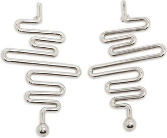 Balenciaga Orecchini pendenti anni 2000 - Argento