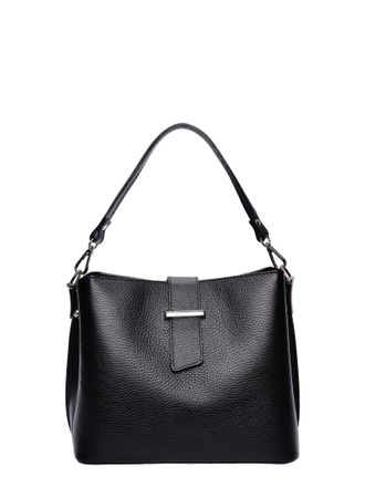 Isabella Rhea Zwart Rundleer Tas