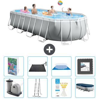 Intex Piscina Prism Frame Oval - 610x305x122 Cm - 9-piezas S543