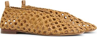 Mansur Gavriel Woven Ballerina Flat in Natural at Nordstrom, Size 40.5