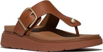 FitFlop Gen-FF Buckle leather Toe-Post in Light Tan at Nordstrom, Size 10