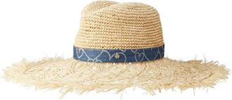 Maison Michel CAP - Dames - Hoeden - Beige - S - Denim - Accessoires