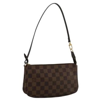 Louis Vuitton Tweedehands Canvas Louis Vuitton tassen - Dames - Pre-owned - Bruin - Maat: ONE Size Leer