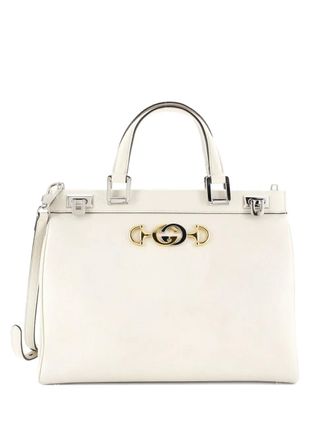 Gucci Zumi Top Handle Bag Leather Medium satchel - Neutrals