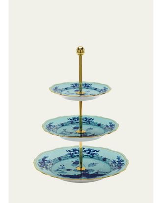 Ginori 1735 Oriente Italiano Iris 3-Tier Stand