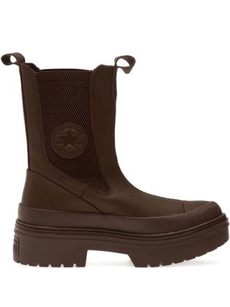 Converse Chuck Taylor chelsea boots - women - Calf Leather/Fabric/Fabric/Rubber - 5.5 - Brown