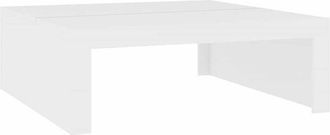 vidaXL Coffee Table White 100x100x35 cm Engineered Wood vidaXL