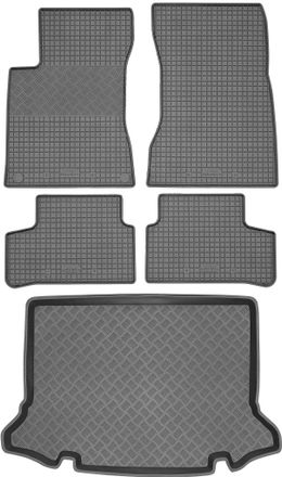 OEM Juego De Alfombrillas De Goma Para Coche Y Maletero Para Mercedes Clase A W177 Hatchback (a Partir De 2018)