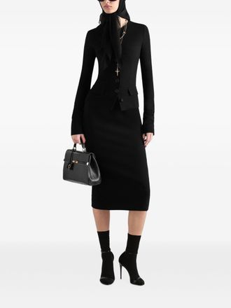 Dolce & Gabbana Wool Single-Breasted Blazer - Black