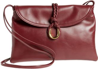 Bottega Veneta Medium Liberta Leather Shoulder Bag in 2250 Barolo-M Brass at Nordstrom