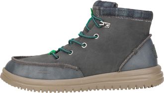 HeyDude Mens Bradley Classic Boot Shoes, Charcoal, 12 UK