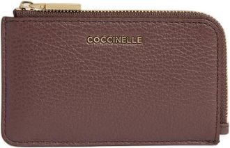 Coccinelle Metallic Card Holder - Dames - Portefeuilles - Paars - ONE Size - Katoen - Accessoires