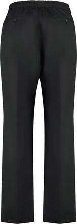 Valentino Garavani Mens Black Cotton Trousers
