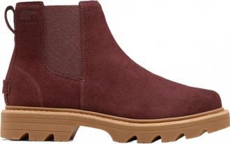 Sorel Womens Revel Rd Chelsea Boot In Redwood/ Gum