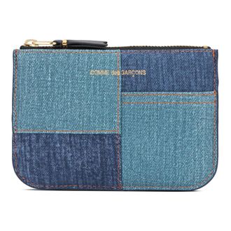 Comme Des Gar&ccedil;ons Wallets & Cardholders, female, Blue, Size: ONE SIZE Denim Patchwork Wallet