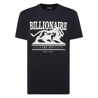 Billionaire Boys Club Tops, Heren, Blauw, 4Xl, Katoen, T-shirt Ronde Hals SS Lion