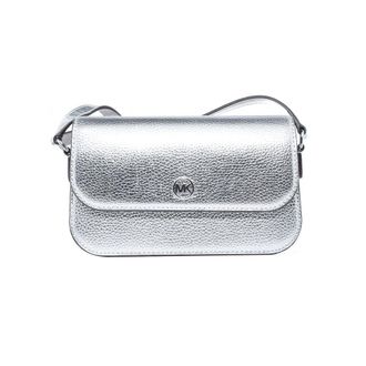 Michael Kors Gray Leather Shoulder Womens Bag
