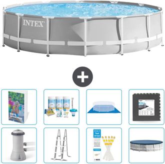Intex Piscina Prism Frame Redonda - 427x107 Cm - 9-piezas S581