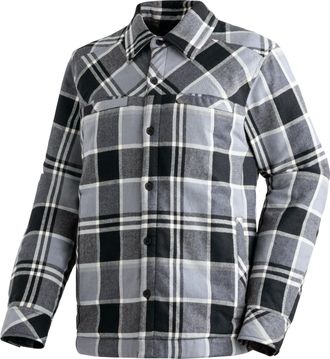 Maier Sports Funktionshemd MAIER SPORTS Camquadri M, Herren, Gr. 46, Normalgr&ouml;ssen, grau (kieselgrau), Oberstoff 1: 57% Baumwolle, 43% Viskose; Oberstoff 2: 100% P